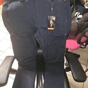 F.A. 952303 Dark Navy 30W/30L Fleese Lined Softshell Snow Ski Pants